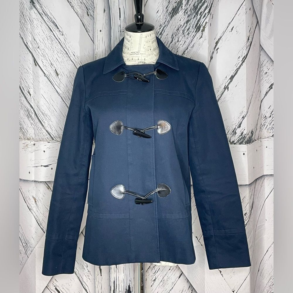 Banana Republic Snap & Horn-Toggle Jacket Navy Sz Medium